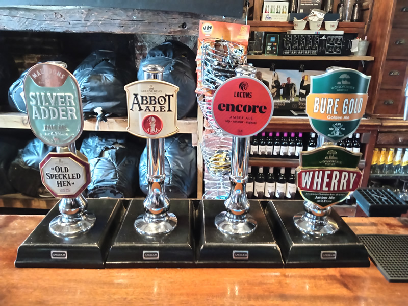 Beers on tap